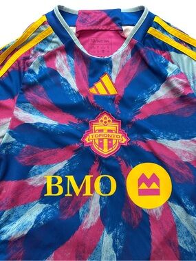 Adidas Toronto FC Youth Third Soccer Jersey Multicolor Size 13-14 MLS Salger #12